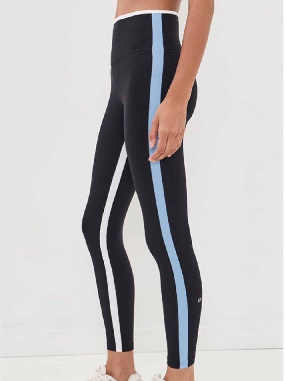 Splits59 Sam Rigor 7/8 Leggings Black and Skylight Blue XS $138